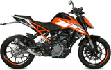 Système D'Échappement Homologué Au Niveau Sonore Gppro Acier Noir - Mivv Compatible Avec Ktm 390 Duke (2017-2020)