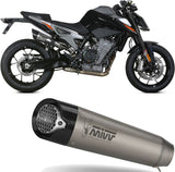 Exhaust Tip With Noise Certification X-M5 Titanium Carbon - Mivv Compatible With Ktm 790 Duke (2018-2020)