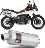 Système D'Échappement Homologué Au Niveau Sonore Dakar Acier - Mivv Compatible Avec Ktm 890 Adventure - R (2020-2024)