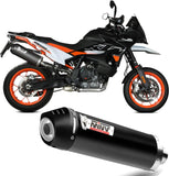 Système D'Échappement Homologué Au Niveau Sonore Oval Acier Noir Carbon - Mivv Compatible Avec Ktm 890 Smt (2023-2024)