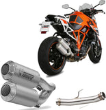 Dual Non-Catalytic Exhaust System With Sound Certification Mk3 Stainless Steel - Mivv Compatible With Ktm Duke 1290 (2014-2019)