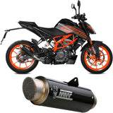 Système D'Échappement Homologué Au Niveau Sonore Gppro Carbon - Mivv Compatible Avec Ktm 125 Duke (2021-2023)