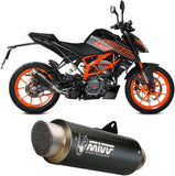 Système D'Échappement Homologué Au Niveau Sonore Gppro Acier Noir - Mivv Compatible Avec Ktm 390 Duke (2021-2023)