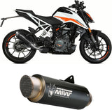 Exhaust Tip With Noise Certification Gppro Steel Black - Mivv Compatible With Ktm 390 Duke (2021-2023)