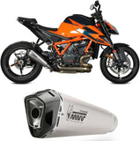 Système D'Échappement Homologué Au Niveau Sonore Delta Race Acier Carbon - Mivv Compatible Avec Ktm Duke 1290 (2020-2024)