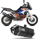 Système D'Échappement Homologué Au Niveau Sonore Speed Edge Acier Noir Carbon - Mivv Compatible Avec Ktm 1290 Super Adventure - R - S - T (2021-2024)