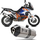 Système D'Échappement Homologué Au Niveau Sonore Speed Edge Titanium Carbon - Mivv Compatible Avec Ktm 1290 Super Adventure - R - S - T (2021-2024)