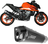 Système D'Échappement Homologué Au Niveau Sonore Delta Race Acier Noir Carbon - Mivv Compatible Avec Ktm 990 Duke (2024)