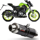Système D'Échappement Complet Avec Catalyseur Et Homologation Acoustique Gp Acier Noir - Mivv Compatible Avec Keeway Rkf 125 (2021-2024)