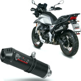 Système D'Échappement Homologué Au Niveau Sonore Oval Carbon Carbon - Mivv Compatible Avec Moto Guzzi V85 Tt (2019-2024)