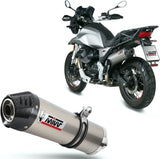 Système D'Échappement Homologué Au Niveau Sonore Oval Titanium Carbon - Mivv Compatible Avec Moto Guzzi V85 Tt (2019-2024)