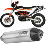 Catalytic Exhaust Tip With Sound Certification Str1 Stainless Steel - Mivv Compatible With Ktm 690 Enduro R (2021-2024)