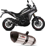 Système D'Échappement Homologué Au Niveau Sonore Suono Acier Carbon - Mivv Compatible Avec Moto Morini X-Cape 649 (2021-2024)