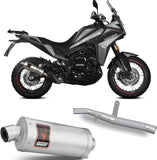 Non-Catalytic Exhaust Tip With Sound Certification Dakar Stainless Steel - Mivv Compatible With Moto Morini X-Cape 649 (2021-2024)