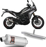 Système D'Échappement Non Catalysé Et Homologué Au Niveau Sonore Dakar Acier - Mivv Compatible Avec Moto Morini X-Cape 649 (2021-2024)