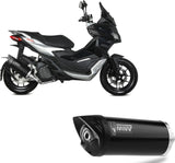 Catalytic Exhaust Tip With Sound Certification Mover Steel Black - Mivv Compatible With Aprilia Sr 200 Gt (2022-2024)