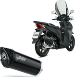 Système D'Échappement Non Catalysé Et Homologué Au Niveau Sonore Mover Acier Noir - Mivv Compatible Avec Honda Sh 300 (2007-2020)