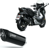 Système D'Échappement Catalytique Avec Homologation Acoustique Mover Acier Noir - Mivv Compatible Avec Honda Forza 300 (2018-2020)