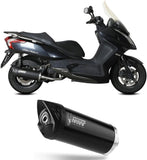 Système D'Échappement Complet Avec Catalyseur Et Homologation Acoustique Mover Acier Noir - Mivv Compatible Avec Kymco Downtown 125 (2009-2016)
