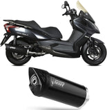Système D'Échappement Complet Avec Catalyseur Et Homologation Acoustique Mover Acier Noir - Mivv Compatible Avec Kymco Downtown 300 (2009-2017)