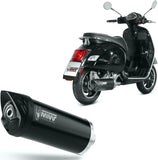 Système D'Échappement Catalytique Avec Homologation Acoustique Mover Acier Noir - Mivv Compatible Avec Piaggio Vespa Gts 300 (2008-2020)