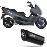 Catalytic Exhaust Tip With Sound Certification Mover Steel Black - Mivv Compatible With Suzuki An 400 Burgman (2022-2024)