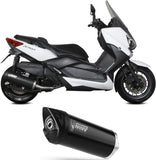 Système D'Échappement Catalytique Avec Homologation Acoustique Mover Acier Noir - Mivv Compatible Avec Yamaha X-Max 400 (2013-2016)