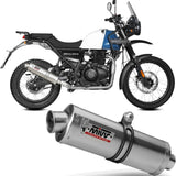 Système D'Échappement Non Catalysé Et Homologué Au Niveau Sonore Oval Acier - Mivv Compatible Avec Royal Enfield Himalayan (2021-2023)