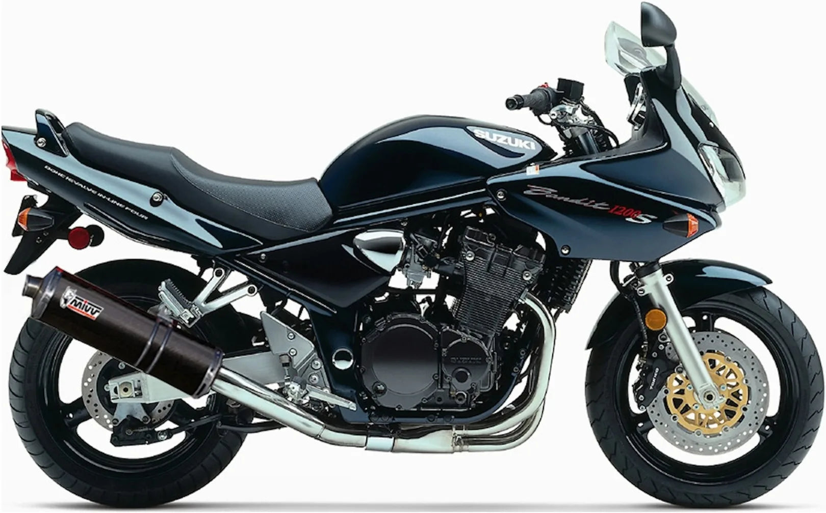 Système D'Échappement Homologué Au Niveau Sonore Oval Carbon - Mivv Compatible Avec Suzuki Gsf 1200 Bandit (1996-2000)