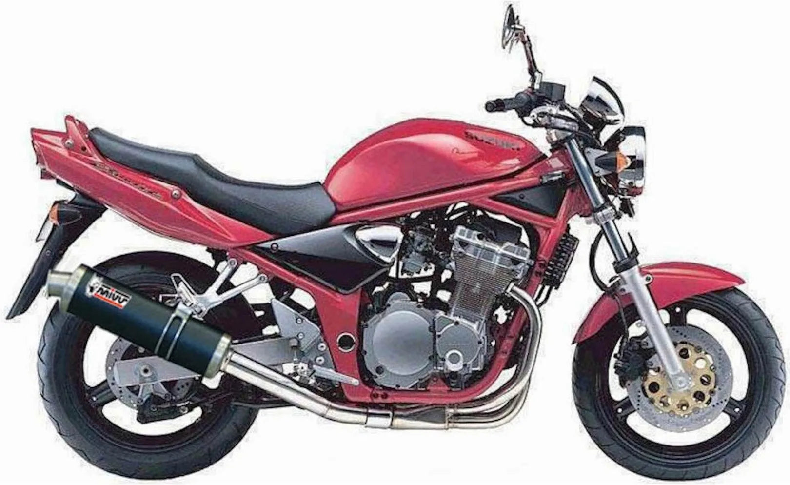 Système D'Échappement Homologué Au Niveau Sonore Oval Carbon - Mivv Compatible Avec Suzuki Gsf 600 Bandit (1995-2004)