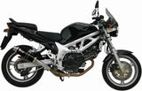 Système D'Échappement Homologué Au Niveau Sonore Gp Acier Noir - Mivv Compatible Avec Suzuki Sv 650 (1999-2002)