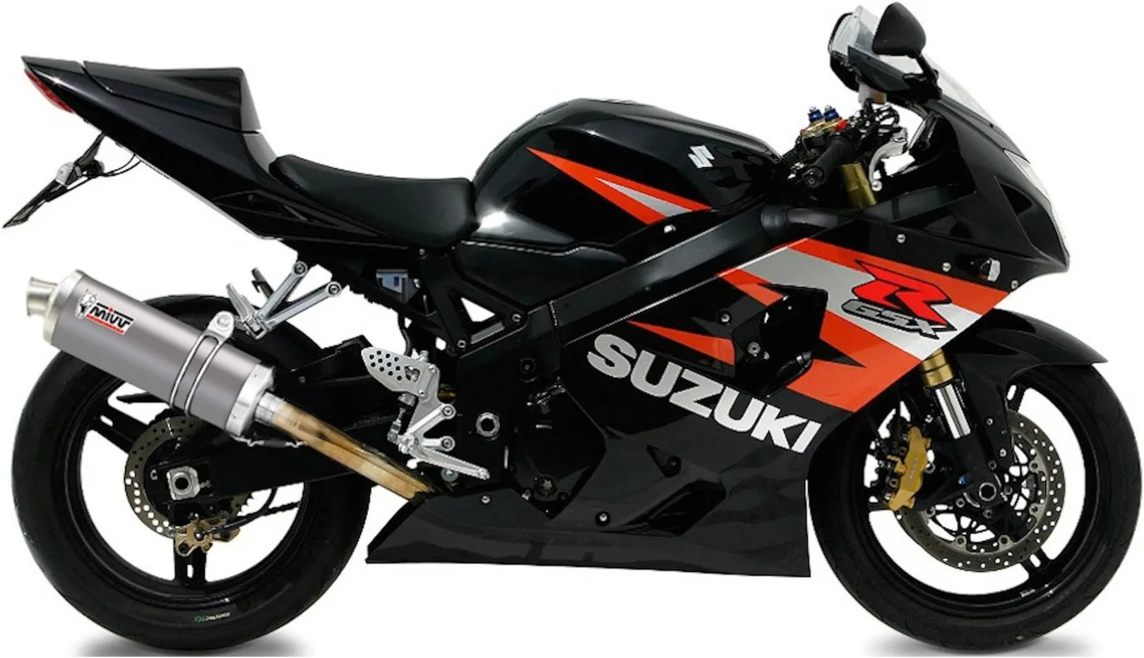 Système D'Échappement Homologué Au Niveau Sonore Oval Titanium - Mivv Compatible Avec Suzuki Gsx-R 1000 (2003-2004)