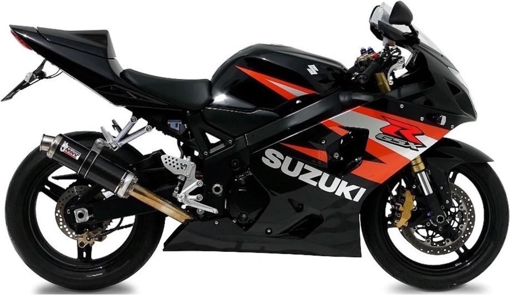 Système D'Échappement Homologué Au Niveau Sonore Gp Carbon - Mivv Compatible Avec Suzuki Gsx-R 600 (2004-2005)