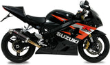 Système D'Échappement Homologué Au Niveau Sonore Gp Acier Noir - Mivv Compatible Avec Suzuki Gsx-R 600 (2004-2005)