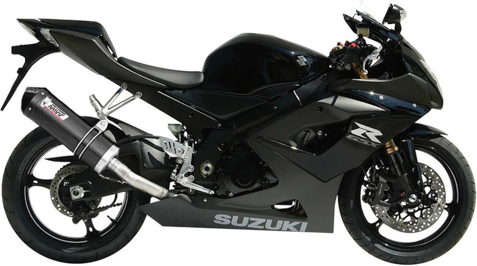 Système D'Échappement Homologué Au Niveau Sonore Oval Carbon Carbon - Mivv Compatible Avec Suzuki Gsx-R 1000 (2005-2006)