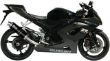 Système D'Échappement Homologué Au Niveau Sonore Gp Acier Noir - Mivv Compatible Avec Suzuki Gsx-R 1000 (2005-2006)
