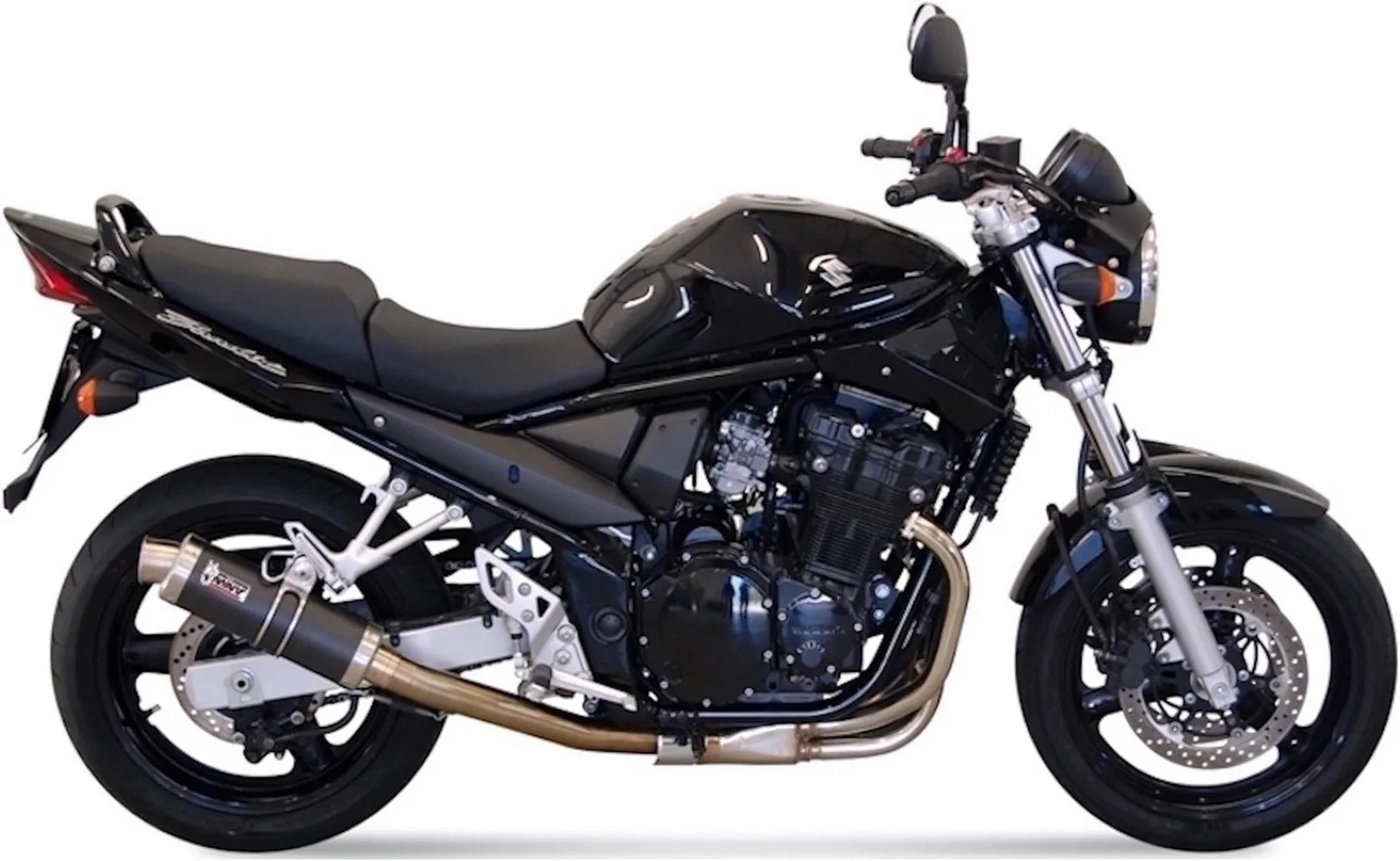 Système D'Échappement Homologué Au Niveau Sonore Gp Carbon - Mivv Compatible Avec Suzuki Gsf 650 Bandit (2005-2006)