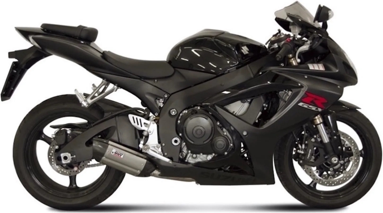 Système D'Échappement Catalytique Avec Homologation Acoustique Suono Acier Carbon - Mivv Compatible Avec Suzuki Gsx-R 600 (2006-2007)