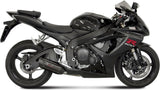 Système D'Échappement Non Catalysé Et Homologué Au Niveau Sonore Suono Acier Noir Carbon - Mivv Compatible Avec Suzuki Gsx-R 750 (2006-2007)