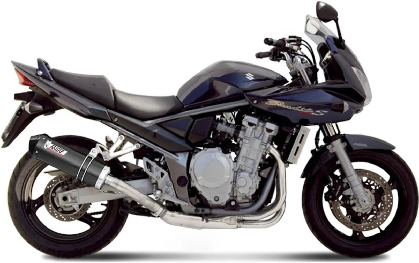 Système D'Échappement Homologué Au Niveau Sonore Oval Carbon Carbon - Mivv Compatible Avec Suzuki Gsf 1250 Bandit (2007-2016)
