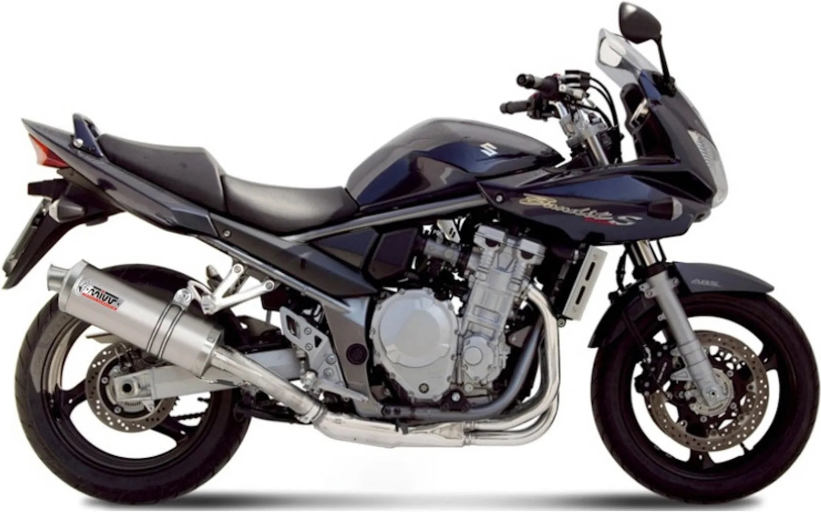 Système D'Échappement Homologué Au Niveau Sonore Oval Acier - Mivv Compatible Avec Suzuki Gsf 1250 Bandit (2007-2016)
