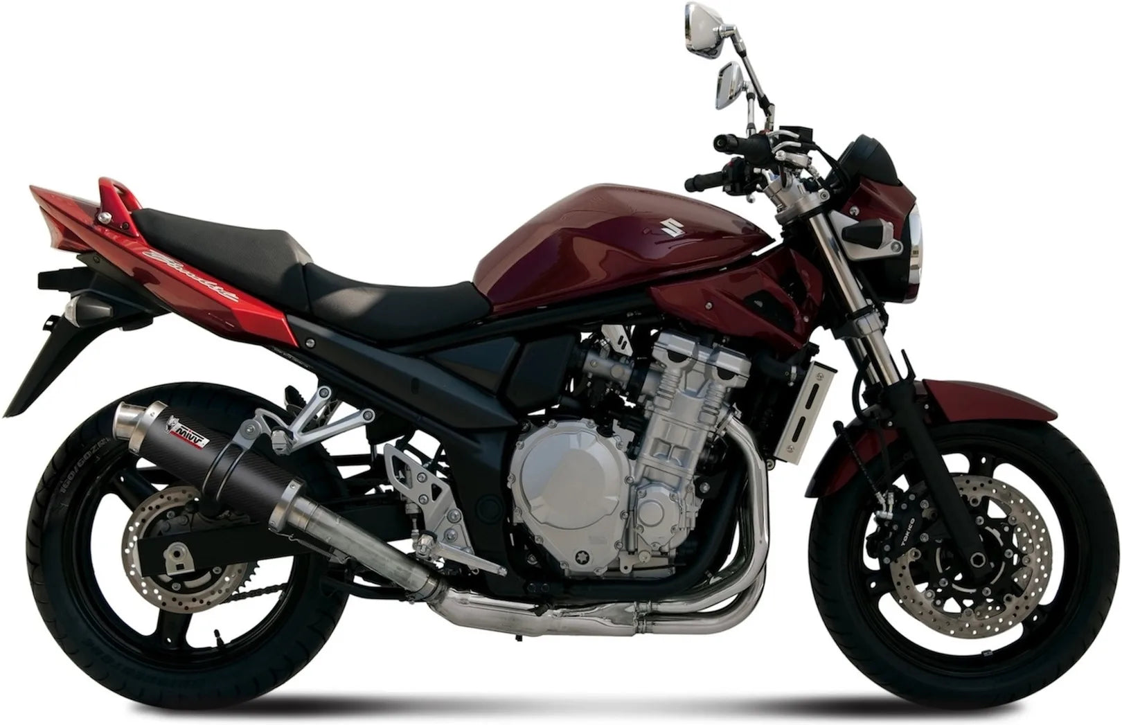 Système D'Échappement Homologué Au Niveau Sonore Gp Carbon - Mivv Compatible Avec Suzuki Gsx 650 F (2008-2015)