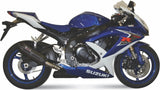 Système D'Échappement Homologué Au Niveau Sonore Suono Acier Noir Carbon - Mivv Compatible Avec Suzuki Gsx-R 750 (2008-2010)