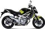 Système D'Échappement Homologué Au Niveau Sonore Suono Acier Carbon - Mivv Compatible Avec Suzuki Gladius (2009-2015)