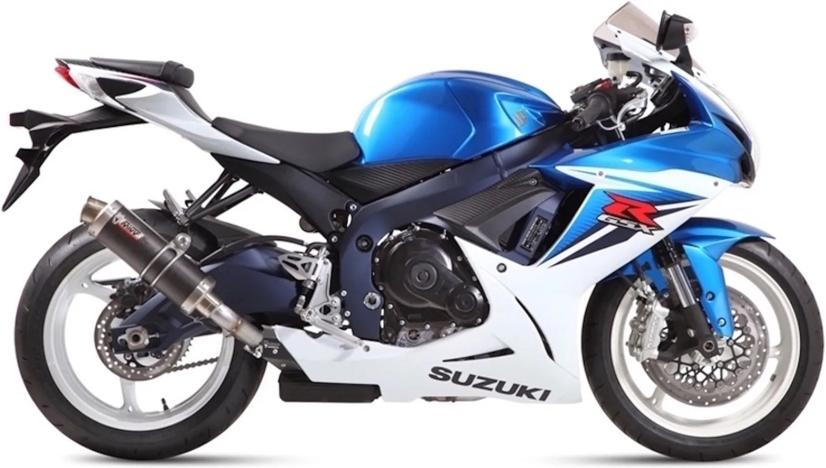 Système D'Échappement Homologué Au Niveau Sonore Gp Carbon - Mivv Compatible Avec Suzuki Gsx-R 600 (2011-2016)