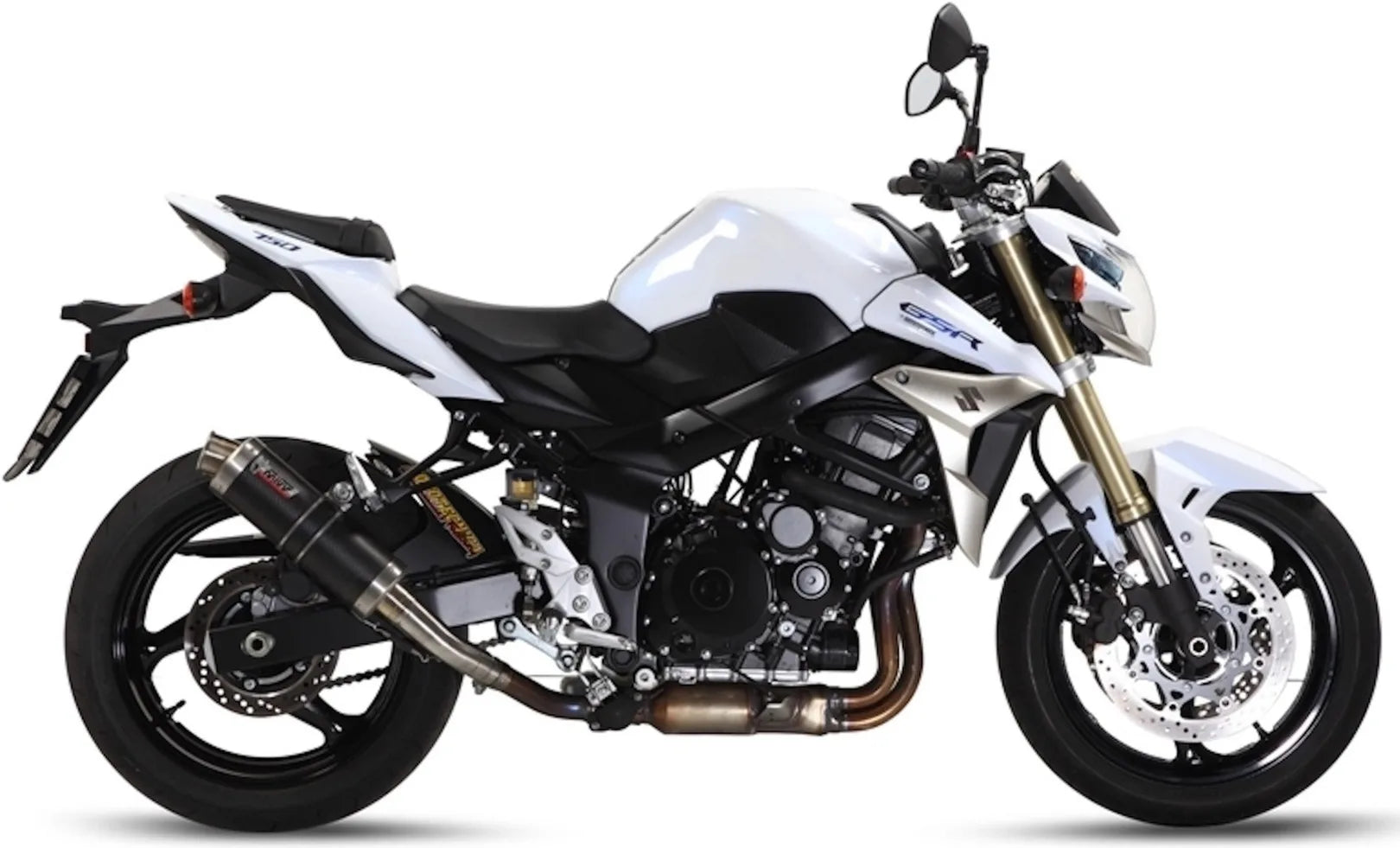 Système D'Échappement Homologué Au Niveau Sonore Gp Carbon - Mivv Compatible Avec Suzuki Gsr 750 (2011-2016)