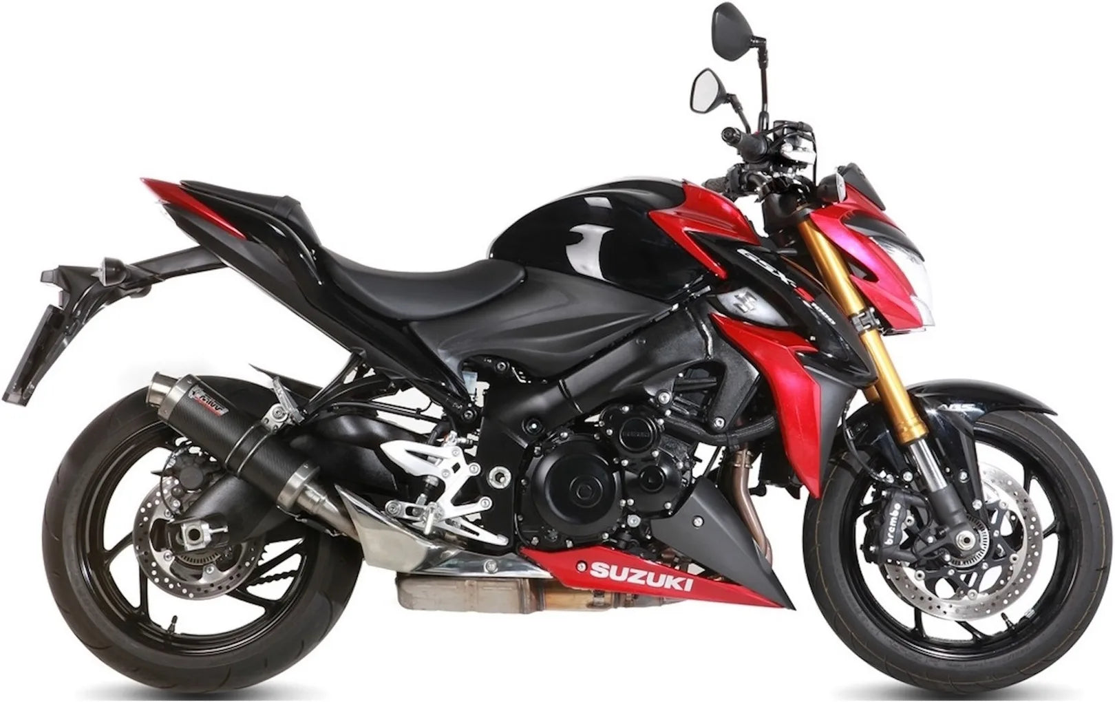 Système D'Échappement Homologué Au Niveau Sonore Gp Carbon - Mivv Compatible Avec Suzuki Gsx-S 1000 (2015-2020)