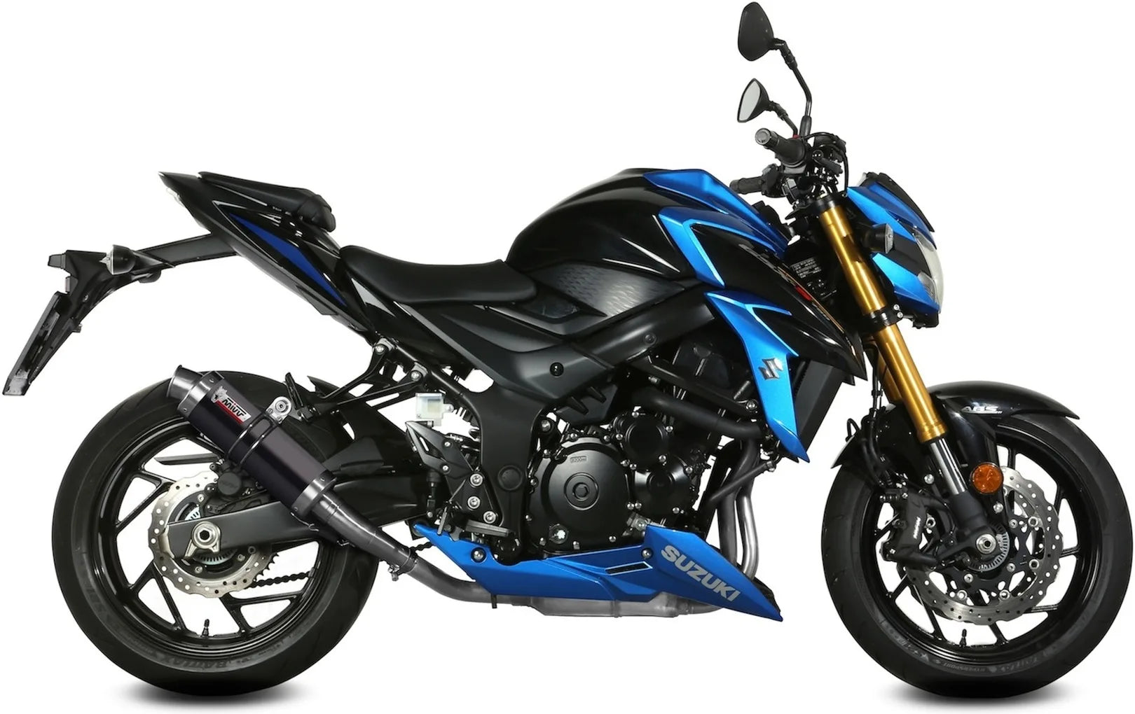 Système D'Échappement Homologué Au Niveau Sonore Gp Acier Noir - Mivv Compatible Avec Suzuki Gsx-S 750 (2017-2020)