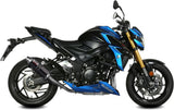 Système D'Échappement Homologué Au Niveau Sonore Gp Acier Noir - Mivv Compatible Avec Suzuki Gsx-S 750 (2017-2020)