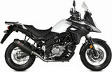 Système D'Échappement Non Catalysé Et Homologué Au Niveau Sonore Oval Carbon Carbon - Mivv Compatible Avec Suzuki Dl 650 V-Strom (2017-2024)